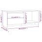 vidaXL Mueble de TV madera de ingeniería marrón roble 90x35x40 cm vidaXL Mueble de TV madera de ingeniería marrón roble 90x35x40 cm