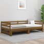 vidaXL Sofá cama extraíble madera maciza pino marrón miel 2x(90x190)cm vidaXL Sofá cama extraíble madera maciza pino marrón miel 2x(90x190)cm