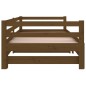 vidaXL Sofá cama extraíble madera maciza pino marrón miel 2x(90x190)cm vidaXL Sofá cama extraíble madera maciza pino marrón miel 2x(90x190)cm