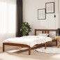vidaXL Estructura de cama madera maciza marrón miel 100x200 cm vidaXL Estructura de cama madera maciza marrón miel 100x200 cm