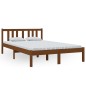 vidaXL Estructura de cama madera maciza marrón miel 120x200 cm vidaXL Estructura de cama madera maciza marrón miel 120x200 cm