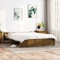 vidaXL Estructura de cama king madera maciza marrón miel 150x200 cm vidaXL Estructura de cama king madera maciza marrón miel 150x200 cm