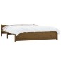 vidaXL Estructura de cama king madera maciza marrón miel 150x200 cm vidaXL Estructura de cama king madera maciza marrón miel 150x200 cm