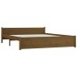 vidaXL Estructura de cama king madera maciza marrón miel 150x200 cm vidaXL Estructura de cama king madera maciza marrón miel 150x200 cm