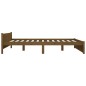 vidaXL Estructura de cama king madera maciza marrón miel 150x200 cm vidaXL Estructura de cama king madera maciza marrón miel 150x200 cm