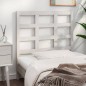 vidaXL Cabecero de cama madera maciza de pino blanco 105,5x4x100 cm vidaXL Cabecero de cama madera maciza de pino blanco 105,5x4x100 cm