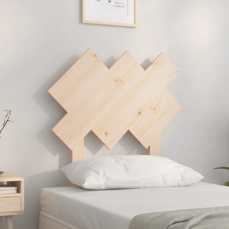 vidaXL Cabecero de cama madera maciza de pino 72,5x3x81 cm