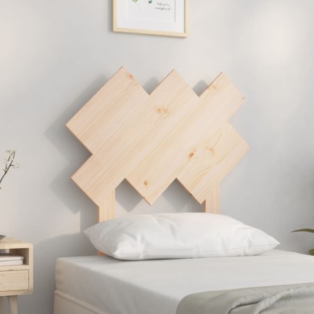 vidaXL Cabecero de cama madera maciza de pino 72,5x3x81 cm