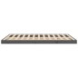 vidaXL Estructura de cama madera maciza de pino gris 135x190 cm