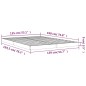 vidaXL Estructura de cama madera maciza de pino gris 135x190 cm