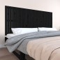 vidaXL Cabecero de cama de pared madera maciza pino negro 204x3x90 cm vidaXL Cabecero de cama de pared madera maciza pino negro 204x3x90 cm