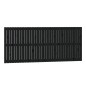 vidaXL Cabecero de cama de pared madera maciza pino negro 204x3x90 cm vidaXL Cabecero de cama de pared madera maciza pino negro 204x3x90 cm