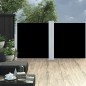 vidaXL Toldo lateral retráctil negro 120x600 cm vidaXL Toldo lateral retráctil negro 120x600 cm