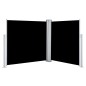 vidaXL Toldo lateral retráctil negro 120x600 cm vidaXL Toldo lateral retráctil negro 120x600 cm