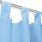 vidaXL Cortinas de micro-raso con bucles 2 unidades 140x225cm turquesa vidaXL Cortinas de micro-raso con bucles 2 unidades 140x225cm turquesa