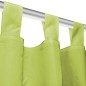 vidaXL Cortinas de micro-raso con bucles 2 unidades 140x175cm verde vidaXL Cortinas de micro-raso con bucles 2 unidades 140x175cm verde