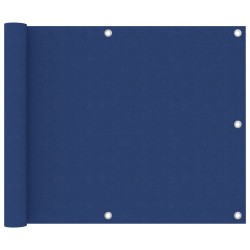 vidaXL Toldo para balcón tela oxford azul 75x500 cm