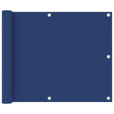 vidaXL Toldo para balcón tela oxford azul 75x500 cm