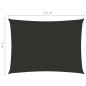 vidaXL Toldo de vela rectangular tela Oxford gris antracita 3x4,5 m vidaXL Toldo de vela rectangular tela Oxford gris antracita 3x4,5 m