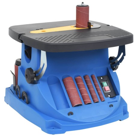 vidaXL Lijadora de banda y huso oscilante 450 W azul