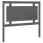 vidaXL Cabecero de cama madera maciza de pino gris 105,5x4x100 cm vidaXL Cabecero de cama madera maciza de pino gris 105,5x4x100 cm