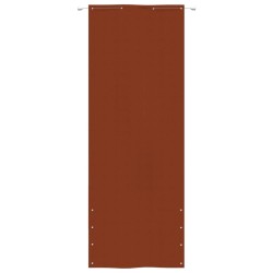 vidaXL Toldo pantalla para balcón de tela oxford terracota 80x240 cm