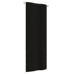 vidaXL Toldo pantalla para balcón de tela oxford negro 80x240 cm