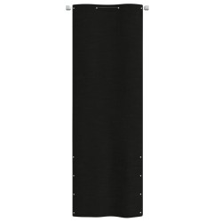 vidaXL Toldo pantalla para balcón de tela oxford negro 80x240 cm