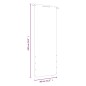vidaXL Toldo pantalla para balcón de tela oxford negro 80x240 cm