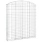 vidaXL Cesta gaviones forma arco hierro galvanizado 200x30x220/240 cm