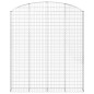 vidaXL Cesta gaviones forma arco hierro galvanizado 200x30x220/240 cm