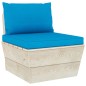 vidaXL Muebles de jardín de palets 6 piezas y cojines madera de abeto vidaXL Muebles de jardín de palets 6 piezas y cojines madera de abeto
