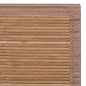 vidaXL Alfombra rectangular de bambú marrón 80 x 300 cm vidaXL Alfombra rectangular de bambú marrón 80 x 300 cm