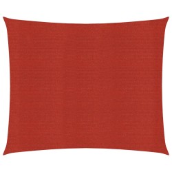 vidaXL Toldo de vela rojo HDPE 160 g/m² 4,5x4,5 m