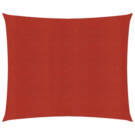 vidaXL Toldo de vela rojo HDPE 160 g/m² 4,5x4,5 m