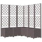 vidaXL Jardinera con enrejado PP marrón 120x120x136 cm vidaXL Jardinera con enrejado PP marrón 120x120x136 cm
