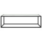 vidaXL Mesa de centro negra con vidrio de mármol blanco 120x50x35 cm vidaXL Mesa de centro negra con vidrio de mármol blanco 120x50x35 cm