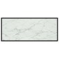 vidaXL Mesa de centro negra con vidrio de mármol blanco 120x50x35 cm vidaXL Mesa de centro negra con vidrio de mármol blanco 120x50x35 cm