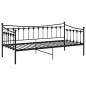 vidaXL Estructura de sofá cama de metal negro 90x200 cm vidaXL Estructura de sofá cama de metal negro 90x200 cm
