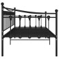 vidaXL Estructura de sofá cama de metal negro 90x200 cm vidaXL Estructura de sofá cama de metal negro 90x200 cm