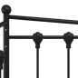 vidaXL Estructura de sofá cama de metal negro 90x200 cm vidaXL Estructura de sofá cama de metal negro 90x200 cm
