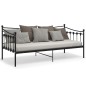 vidaXL Estructura de sofá cama de metal negro 90x200 cm vidaXL Estructura de sofá cama de metal negro 90x200 cm