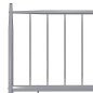 vidaXL Estructura de cama de metal gris 200x200 cm