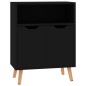 vidaXL Aparador de madera de ingeniería negro 60x30x72 cm vidaXL Aparador de madera de ingeniería negro 60x30x72 cm