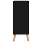 vidaXL Aparador de madera de ingeniería negro 60x30x72 cm vidaXL Aparador de madera de ingeniería negro 60x30x72 cm