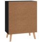 vidaXL Aparador de madera de ingeniería negro 60x30x72 cm vidaXL Aparador de madera de ingeniería negro 60x30x72 cm