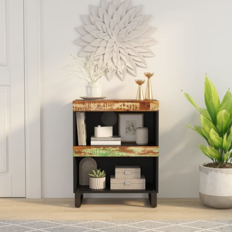 vidaXL Armario auxiliar madera maciza reciclada 60x33x75 cm