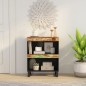 vidaXL Armario auxiliar madera maciza reciclada 60x33x75 cm