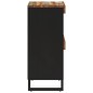 vidaXL Armario auxiliar madera maciza reciclada 60x33x75 cm