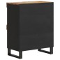 vidaXL Armario auxiliar madera maciza reciclada 60x33x75 cm
